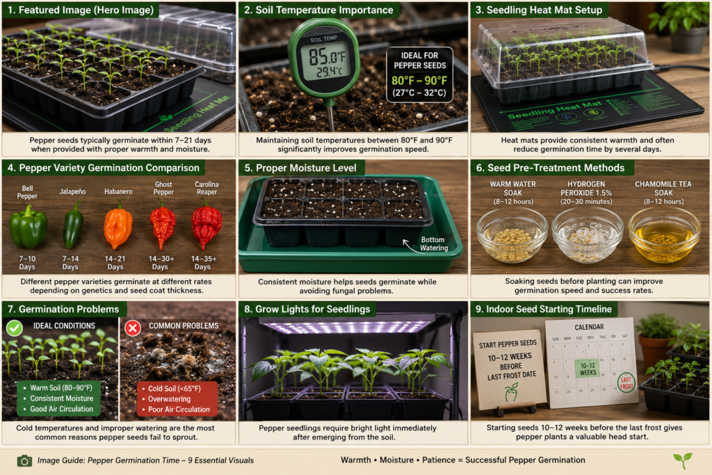 Healthy pepper transplants ready for the garden