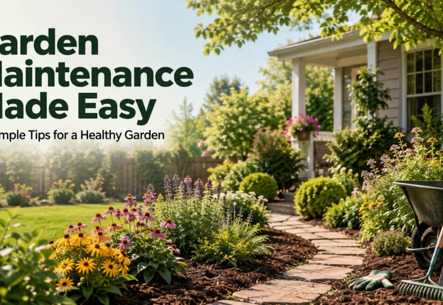Garden maintenance made easy with tips for a healthy garden