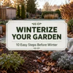 How to winterize your garden with winter mulch and frost protection