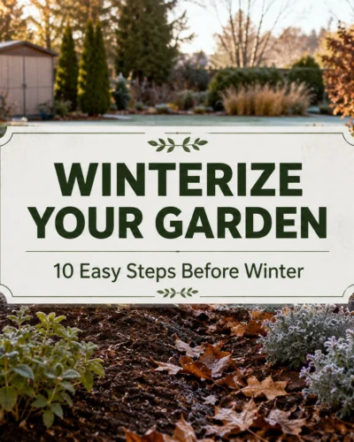 How to winterize your garden with winter mulch and frost protection
