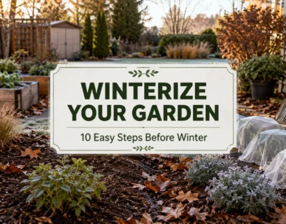 How to winterize your garden with winter mulch and frost protection