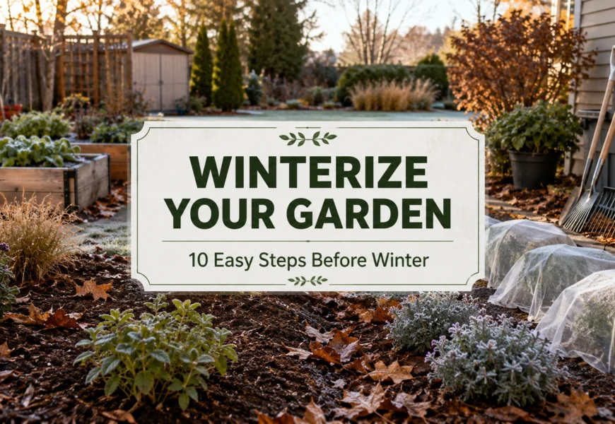 How to winterize your garden with winter mulch and frost protection